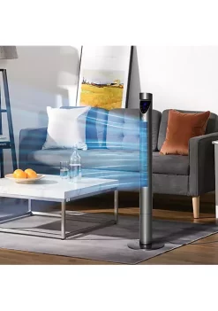 Cheapest 😍 HOMCOM 46" Tower Fan Cooling with Air Filter Oscillating 3 Speed 12h Timer Remote Controller for Bedroom Black 🎁 -HOMCOM Sales Store Belk 1559