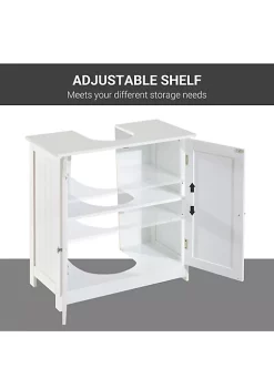 Cheap ⌛ HOMCOM 24" Under Sink Storage Cabinet with 2 Doors and Shelves Pedestal Sink Bathroom Vanity Furniture White ⭐ 10 Cheap ⌛ HOMCOM 24" Under Sink Storage Cabinet with 2 Doors and Shelves Pedestal Sink Bathroom Vanity Furniture White ⭐ -HOMCOM Sales Store Belk 1569