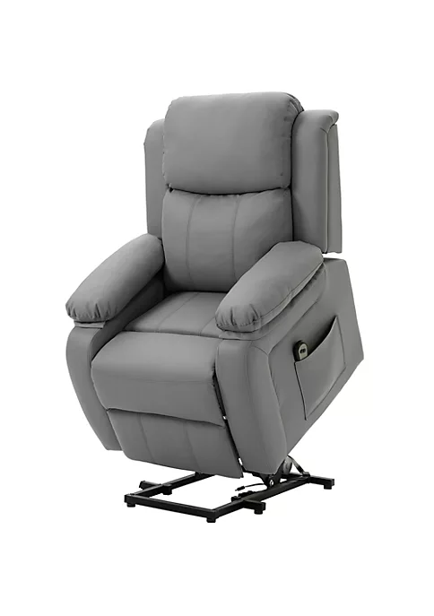Promo โ HOMCOM Living Room Power Lift Chair PU Leather Electric Recliner Sofa Chair for Elderly with Remote Control Grey ๐ฅ 4 Promo โ HOMCOM Living Room Power Lift Chair PU Leather Electric Recliner Sofa Chair for Elderly with Remote Control Grey ๐ฅ - Image 2