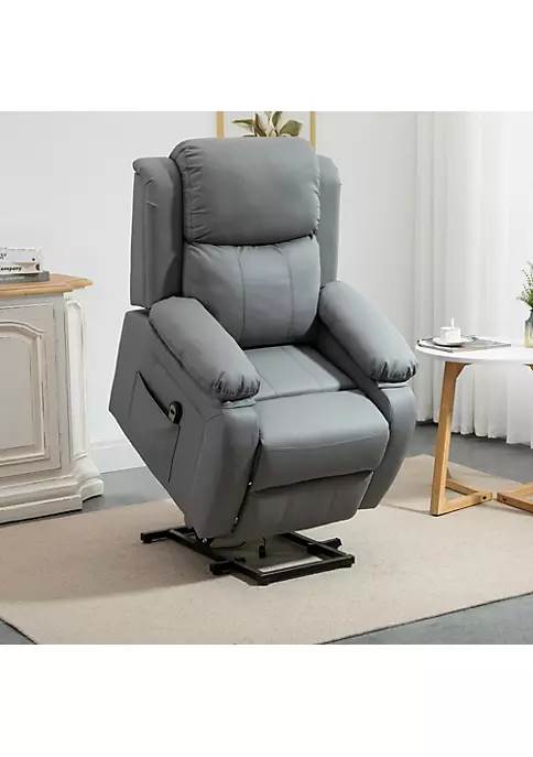 Promo โ HOMCOM Living Room Power Lift Chair PU Leather Electric Recliner Sofa Chair for Elderly with Remote Control Grey ๐ฅ 5 Promo โ HOMCOM Living Room Power Lift Chair PU Leather Electric Recliner Sofa Chair for Elderly with Remote Control Grey ๐ฅ - Image 3