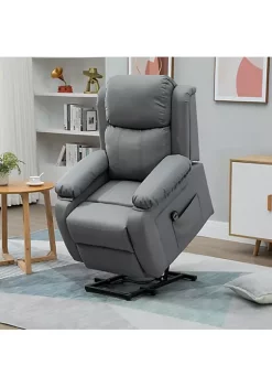Promo โ HOMCOM Living Room Power Lift Chair PU Leather Electric Recliner Sofa Chair for Elderly with Remote Control Grey ๐ฅ 10 Promo โ HOMCOM Living Room Power Lift Chair PU Leather Electric Recliner Sofa Chair for Elderly with Remote Control Grey ๐ฅ -HOMCOM Sales Store Belk 1579