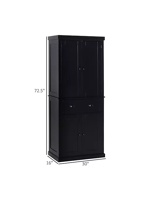 Best reviews of 🤩 HOMCOM 72" Traditional Freestanding Kitchen Pantry Cupboard with 2 Cabinet Drawer and Adjustable Shelves Black ❤️ 4 Best reviews of 🤩 HOMCOM 72" Traditional Freestanding Kitchen Pantry Cupboard with 2 Cabinet Drawer and Adjustable Shelves Black ❤️ - Image 2