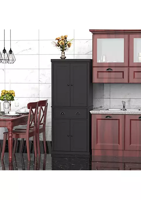 Best reviews of 🤩 HOMCOM 72" Traditional Freestanding Kitchen Pantry Cupboard with 2 Cabinet Drawer and Adjustable Shelves Black ❤️ 5 Best reviews of 🤩 HOMCOM 72" Traditional Freestanding Kitchen Pantry Cupboard with 2 Cabinet Drawer and Adjustable Shelves Black ❤️ - Image 3