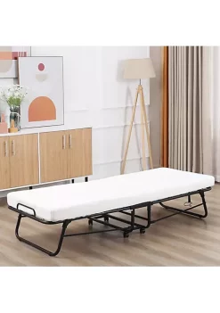 Wholesale ๐ HOMCOM Folding Bed with 4" Mattress Portable Foldable Guest Bed with Memory Foam Sturdy Steel Frame on Wheels White ๐งจ 9 Wholesale ๐ HOMCOM Folding Bed with 4" Mattress Portable Foldable Guest Bed with Memory Foam Sturdy Steel Frame on Wheels White ๐งจ -HOMCOM Sales Store Belk 1593