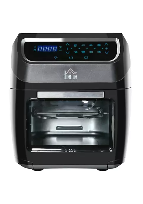 Coupon ๐ HOMCOM 12 QT Air Fry Oven 8 In 1 Countertop Oven Combo with Air Fry Roast Broil Bake and Dehydrate 1700W with Accessories and LED Display Black ๐ 4 Coupon ๐ HOMCOM 12 QT Air Fry Oven 8 In 1 Countertop Oven Combo with Air Fry Roast Broil Bake and Dehydrate 1700W with Accessories and LED Display Black ๐ - Image 2