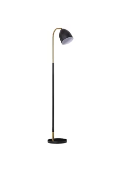 Wholesale ⌛ HOMCOM Arc Floor Lamp Standing Reading Light with Adjustable Lampshade and Round Base for Living Room Office or Bedroom Black/ Gold 🥰