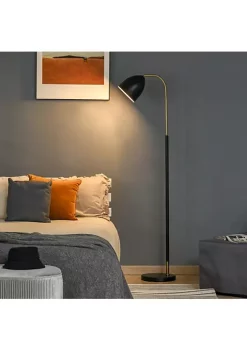 Wholesale ⌛ HOMCOM Arc Floor Lamp Standing Reading Light with Adjustable Lampshade and Round Base for Living Room Office or Bedroom Black/ Gold 🥰 -HOMCOM Sales Store Belk 1653