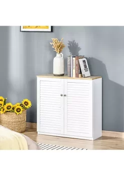 Promo ๐ HOMCOM Storage Cabinet Kitchen Sideboard with Louvered Doors Freestanding Floor Cabinet for Living Room Hallway White ๐ฏ 9 Promo ๐ HOMCOM Storage Cabinet Kitchen Sideboard with Louvered Doors Freestanding Floor Cabinet for Living Room Hallway White ๐ฏ -HOMCOM Sales Store Belk 1694