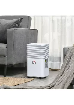 Buy 🌟 HOMCOM 129 sq.Ft Portable Quiet Dehumidifier for Home Laundry Room Bedroom Basement 21pt Electric Moisture Air De Humidifier with 3 Modes 💯 -HOMCOM Sales Store Belk 1699