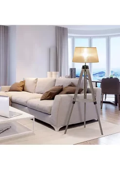 Wholesale ๐ฏ HOMCOM Multifunctional Floor Lamp with Shelf Height Adjustable Standing Lamp Wood and Beige ๐ 10 Wholesale ๐ฏ HOMCOM Multifunctional Floor Lamp with Shelf Height Adjustable Standing Lamp Wood and Beige ๐ -HOMCOM Sales Store Belk 1705