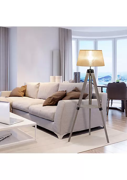 Wholesale ๐ฏ HOMCOM Multifunctional Floor Lamp with Shelf Height Adjustable Standing Lamp Wood and Beige ๐ 6 Wholesale ๐ฏ HOMCOM Multifunctional Floor Lamp with Shelf Height Adjustable Standing Lamp Wood and Beige ๐ - Image 4