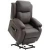Top 10 😀 HOMCOM Living Room Power Lift Chair PU Leather Electric Recliner Sofa Chair for Elderly with Remote Control Brown 👍 -HOMCOM Sales Store Belk 1726