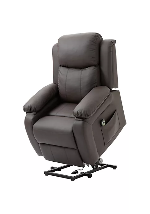 Top 10 😀 HOMCOM Living Room Power Lift Chair PU Leather Electric Recliner Sofa Chair for Elderly with Remote Control Brown 👍 4 Top 10 😀 HOMCOM Living Room Power Lift Chair PU Leather Electric Recliner Sofa Chair for Elderly with Remote Control Brown 👍 - Image 2