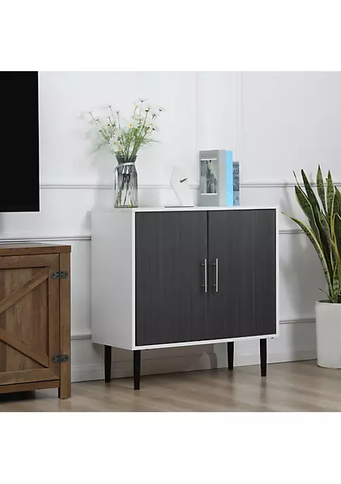 Cheap โค๏ธ HOMCOM 2 Door Storage Cabinet with Adjustable Shelf Free Standing Accent Sideboard and Buffet for Kitchen Dining Room Hallway Grey ๐ 6 Cheap โค๏ธ HOMCOM 2 Door Storage Cabinet with Adjustable Shelf Free Standing Accent Sideboard and Buffet for Kitchen Dining Room Hallway Grey ๐ - Image 4