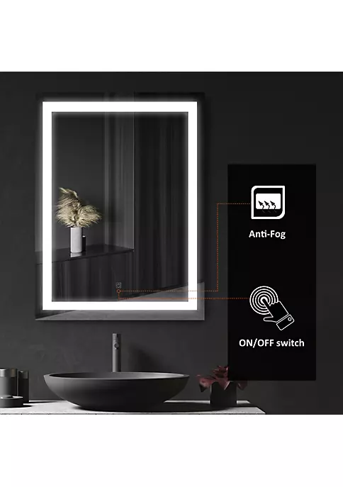 Flash Sale ๐ HOMCOM LED Wall Mount Bathroom Vanity Make Up Mirror w/Defogger 36" x 28" ๐ 6 Flash Sale ๐ HOMCOM LED Wall Mount Bathroom Vanity Make Up Mirror w/Defogger 36" x 28" ๐ - Image 4