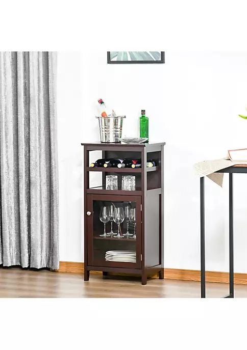 Best reviews of 🌟 HOMCOM Wine Storage Cabinet with 4 Bottle Wine Rack Open Shelf Acrylic Door Cabinet with Adjustable Shelf Espresso 🎁 4 Best reviews of 🌟 HOMCOM Wine Storage Cabinet with 4 Bottle Wine Rack Open Shelf Acrylic Door Cabinet with Adjustable Shelf Espresso 🎁 - Image 2