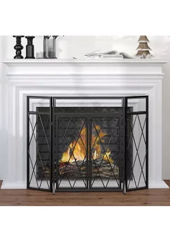 Cheap ๐ HOMCOM 3 Panel Folding Fireplace Screen for Wood Burning with Double Doors Home Heavy Duty Steel Fire Spark Guard 47.25" x 31" Black ๐ 9 Cheap ๐ HOMCOM 3 Panel Folding Fireplace Screen for Wood Burning with Double Doors Home Heavy Duty Steel Fire Spark Guard 47.25" x 31" Black ๐ -HOMCOM Sales Store Belk 1825