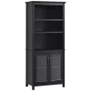 Best Pirce 🤩 HOMCOM 71" Bookcase Storage Hutch Cabinet with Adjustable Shelves and Glass Doors for Home Office Kitchen Living Room Black 😍 2 Best Pirce 🤩 HOMCOM 71" Bookcase Storage Hutch Cabinet with Adjustable Shelves and Glass Doors for Home Office Kitchen Living Room Black 😍 -HOMCOM Sales Store Belk 1845