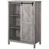 Budget ๐งจ HOMCOM Accent Cabinet Kictchen Cupboard Storage Cabinet 3 Tier Organizer with Barn Door and Adjustable Shelf Grey Oak ๐ฅฐ 2 Budget ๐งจ HOMCOM Accent Cabinet Kictchen Cupboard Storage Cabinet 3 Tier Organizer with Barn Door and Adjustable Shelf Grey Oak ๐ฅฐ -HOMCOM Sales Store Belk 1899