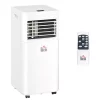 New 🤩 HOMCOM 7000 BTU Portable Mobile Air Conditioner for Cooling Dehumidifying and Ventilating with Remote Control White 🥰 -HOMCOM Sales Store Belk 1909