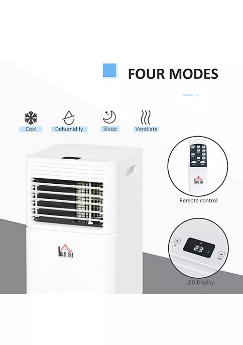 New ๐คฉ HOMCOM 7000 BTU Portable Mobile Air Conditioner for Cooling Dehumidifying and Ventilating with Remote Control White ๐ฅฐ 6 New ๐คฉ HOMCOM 7000 BTU Portable Mobile Air Conditioner for Cooling Dehumidifying and Ventilating with Remote Control White ๐ฅฐ - Image 4