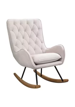 Cheapest ๐ HOMCOM Mid Century Fabric Rocking Chair Sofa Armchair Tufted Rocker Wingback Accent Chair with Padded Seat Rubber Wood Base for Home Studio Bedroom Living Room Cream White ๐ 11 Cheapest ๐ HOMCOM Mid Century Fabric Rocking Chair Sofa Armchair Tufted Rocker Wingback Accent Chair with Padded Seat Rubber Wood Base for Home Studio Bedroom Living Room Cream White ๐ -HOMCOM Sales Store Belk 193