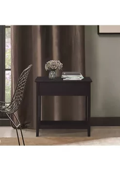 Cheapest 🌟 HOMCOM End Side Table Flip Top Design with Storage Hinge Cabinet Bottom Shelf and Sturdy Base Dark Coffee 🤩 -HOMCOM Sales Store Belk 1931