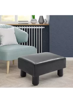 Top 10 🔔 HOMCOM Modern Faux Leather Upholstered Rectangular Ottoman Footrest with Padded Foam Seat and Plastic Legs Bright Black 🌟 -HOMCOM Sales Store Belk 1936