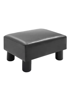 Top 10 🔔 HOMCOM Modern Faux Leather Upholstered Rectangular Ottoman Footrest with Padded Foam Seat and Plastic Legs Bright Black 🌟 -HOMCOM Sales Store Belk 1938