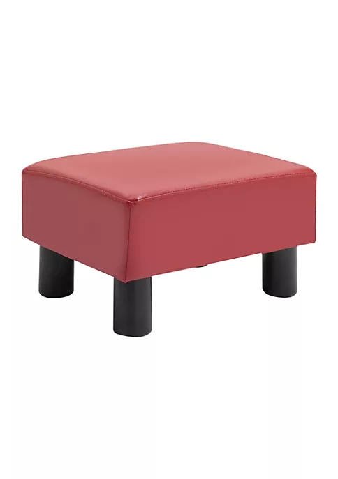 Brand new ๐ HOMCOM Modern Faux Leather Upholstered Rectangular Ottoman Footrest with Red Foam Seat and Plastic Legs Red โญ 7 Brand new ๐ HOMCOM Modern Faux Leather Upholstered Rectangular Ottoman Footrest with Red Foam Seat and Plastic Legs Red โญ - Image 5