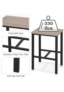 Promo ๐คฉ HOMCOM 5 Piece Modern Dining Table and 4 Stools Industrial Dining Set with Footrest and Metal Legs For Kitchen Natural โญ 10 Promo ๐คฉ HOMCOM 5 Piece Modern Dining Table and 4 Stools Industrial Dining Set with Footrest and Metal Legs For Kitchen Natural โญ -HOMCOM Sales Store Belk 1982
