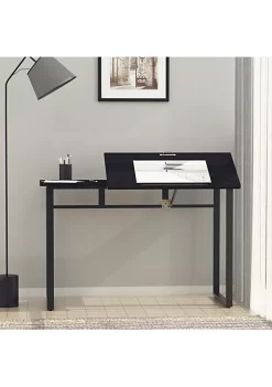 Wholesale 😉 HOMCOM Modern Drafting Drawing Table with Adjustable Tiltable Tabletop Writing Office Desk Artist Workstation Black ✔️ -HOMCOM Sales Store Belk 1995