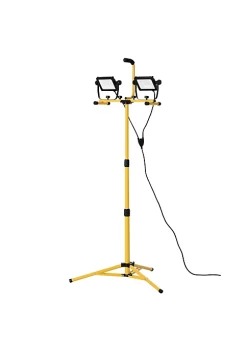 Coupon โญ HOMCOM 8000 Lumen LED Work Lights Dual Head Weather Resistant with Tripod Stand ๐