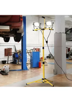 Coupon ⭐ HOMCOM 8000 Lumen LED Work Lights Dual Head Weather Resistant with Tripod Stand 😍 -HOMCOM Sales Store Belk 2017