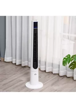 Promo 🧨 HOMCOM Freestanding Tower Fan Cooling for Home Bedroom with Oscillating 3 Speed 12h Timer LED Display Remote Controller White ✔️ -HOMCOM Sales Store Belk 2048