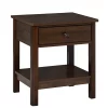 Wholesale ❤️ HOMCOM End Table with Drawer Side Table with Top and Bottom Shelf for Small Spaces Dark Brown 🎉 -HOMCOM Sales Store Belk 2049