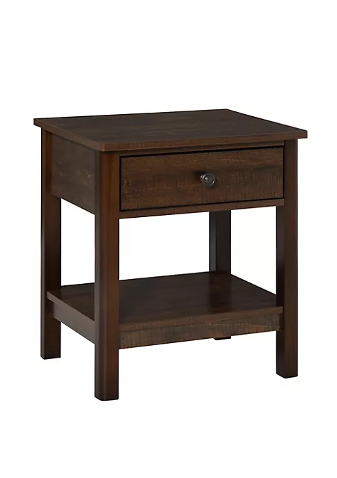Wholesale โค๏ธ HOMCOM End Table with Drawer Side Table with Top and Bottom Shelf for Small Spaces Dark Brown ๐ 3 Wholesale โค๏ธ HOMCOM End Table with Drawer Side Table with Top and Bottom Shelf for Small Spaces Dark Brown ๐