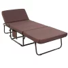 Hot Sale 🎁 HOMCOM Folding Bed with 3.25" Mattress Portable Foldable Guest Bed with Adjustable Backrest Sturdy Steel Frame on Wheels Brown 😉 1 Hot Sale 🎁 HOMCOM Folding Bed with 3.25" Mattress Portable Foldable Guest Bed with Adjustable Backrest Sturdy Steel Frame on Wheels Brown 😉 -HOMCOM Sales Store Belk 206