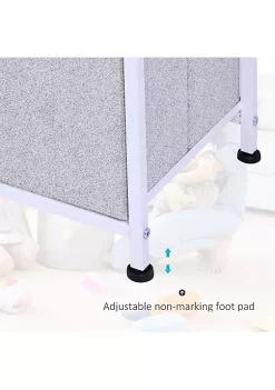 Best deal 🥰 HOMCOM 40" L 5 Drawer Horizontal Storage Cube 👗 Dresser Unit Bedroom Organizer Livingroom Shelf Tower with Fabric Bins ❤️ -HOMCOM Sales Store Belk 2062