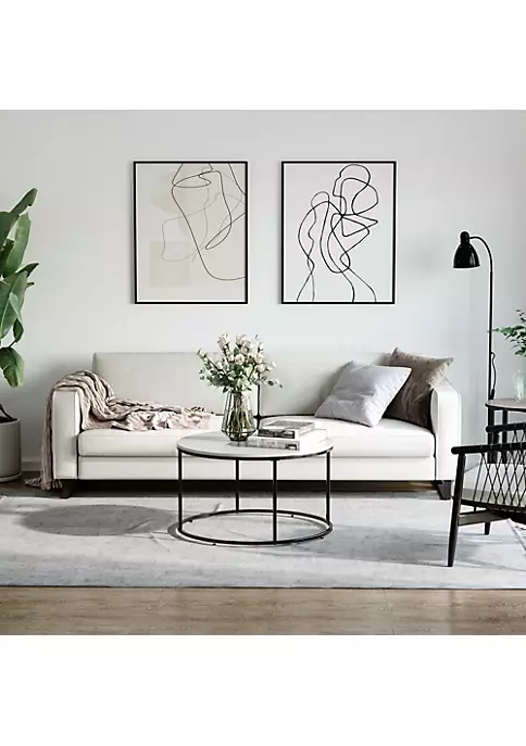 Best reviews of π€© HOMCOM Wood Round Coffee Sofa Table Side with a Modern Design Black Metal Frame and Easy Maintenance White π 5 Best reviews of π€© HOMCOM Wood Round Coffee Sofa Table Side with a Modern Design Black Metal Frame and Easy Maintenance White π - Image 3