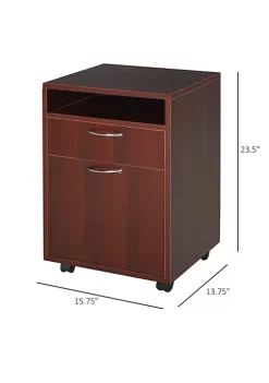 Wholesale โ๏ธ HOMCOM Mobile File Cabinet Organizer with Drawer and Cabinet Printer Stand with Castors Brown ๐ 8 Wholesale โ๏ธ HOMCOM Mobile File Cabinet Organizer with Drawer and Cabinet Printer Stand with Castors Brown ๐ -HOMCOM Sales Store Belk 2121