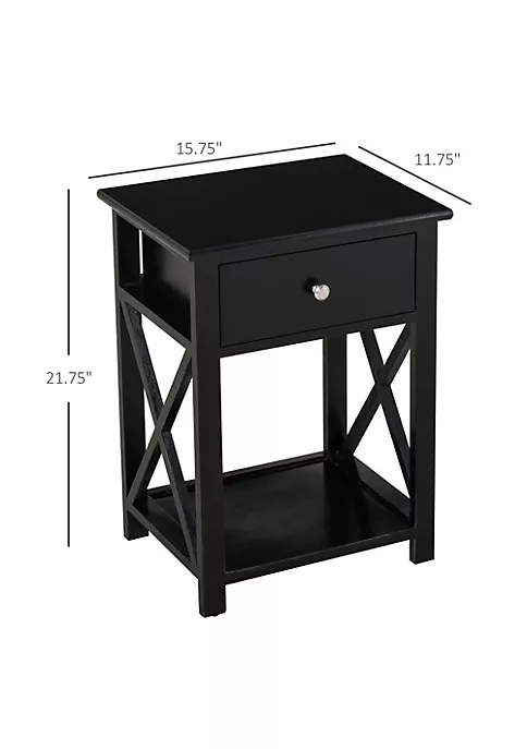 Top 10 ๐ HOMCOM 22โ Traditional Wood Accent End Table With Storage Drawer for Living Room or Bedroom Black ๐ฅฐ 4 Top 10 ๐ HOMCOM 22โ Traditional Wood Accent End Table With Storage Drawer for Living Room or Bedroom Black ๐ฅฐ - Image 2