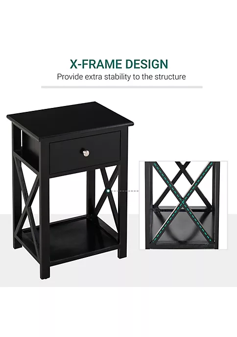 Top 10 ๐ HOMCOM 22โ Traditional Wood Accent End Table With Storage Drawer for Living Room or Bedroom Black ๐ฅฐ 5 Top 10 ๐ HOMCOM 22โ Traditional Wood Accent End Table With Storage Drawer for Living Room or Bedroom Black ๐ฅฐ - Image 3