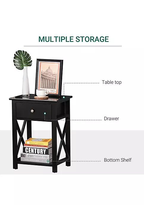 Top 10 ๐ HOMCOM 22โ Traditional Wood Accent End Table With Storage Drawer for Living Room or Bedroom Black ๐ฅฐ 6 Top 10 ๐ HOMCOM 22โ Traditional Wood Accent End Table With Storage Drawer for Living Room or Bedroom Black ๐ฅฐ - Image 4