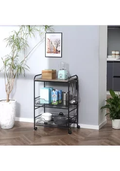 Discount ๐ HOMCOM 24" 3 Tier Rolling Kitchen Cart Utility Storage Trolley with 2 Basket Drawers Side Hooks for Dining Room and Kitchen Oak Wood Tone ๐ฅฐ 10 Discount ๐ HOMCOM 24" 3 Tier Rolling Kitchen Cart Utility Storage Trolley with 2 Basket Drawers Side Hooks for Dining Room and Kitchen Oak Wood Tone ๐ฅฐ -HOMCOM Sales Store Belk 2164