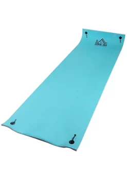 Deals 💯 HOMCOM 16’ x 5’ Foam Floating Water Pad Swim Mat Blue/White/Red ⭐