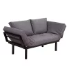 Cheap 🎉 HOMCOM Single Grey Chaise Lounger Sofa Bed ⌛ 1 Cheap 🎉 HOMCOM Single Grey Chaise Lounger Sofa Bed ⌛ -HOMCOM Sales Store Belk 2208