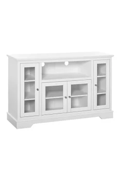 Best Pirce ✔️ HOMCOM Modern Sideboard Glass Door Storage Cabinet Console Table Buffet Server for Living Room Kitchen White ⭐