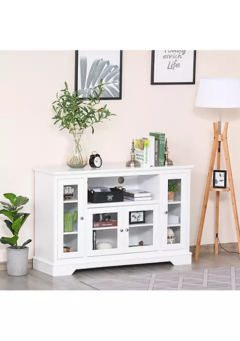 Best Pirce ✔️ HOMCOM Modern Sideboard Glass Door Storage Cabinet Console Table Buffet Server for Living Room Kitchen White ⭐ 4 Best Pirce ✔️ HOMCOM Modern Sideboard Glass Door Storage Cabinet Console Table Buffet Server for Living Room Kitchen White ⭐ - Image 2