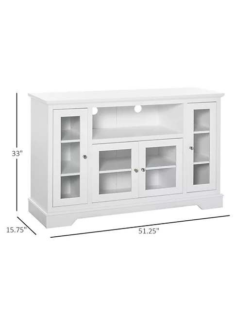 Best Pirce ✔️ HOMCOM Modern Sideboard Glass Door Storage Cabinet Console Table Buffet Server for Living Room Kitchen White ⭐ 5 Best Pirce ✔️ HOMCOM Modern Sideboard Glass Door Storage Cabinet Console Table Buffet Server for Living Room Kitchen White ⭐ - Image 3